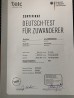 Сертификат Индивидуальные занятия по немецкому